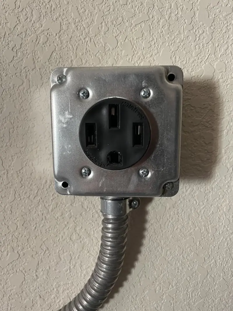 NEMA 14-50 outlet installed for Electrical Panel Upgrade in South Middleton